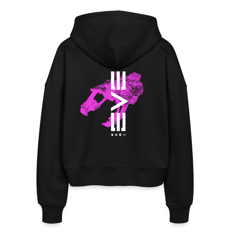 Catalyst Boxy Women’s Organic Zip Hoodie - black