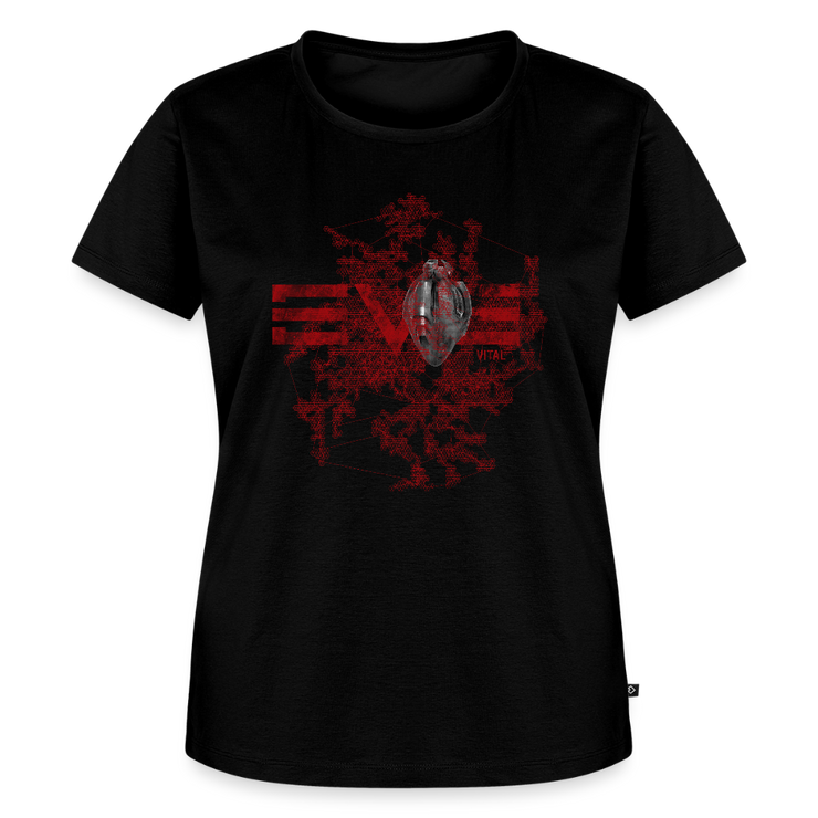 EVE Heart Slim Cut T-Shirt - black