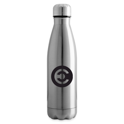 Caldari Stainless Steel Water Bottle - silver