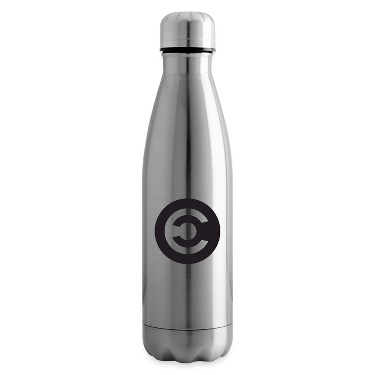 Caldari Stainless Steel Water Bottle - silver