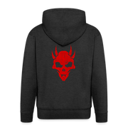 Blood Raiders Grunge Hoodie - charcoal grey