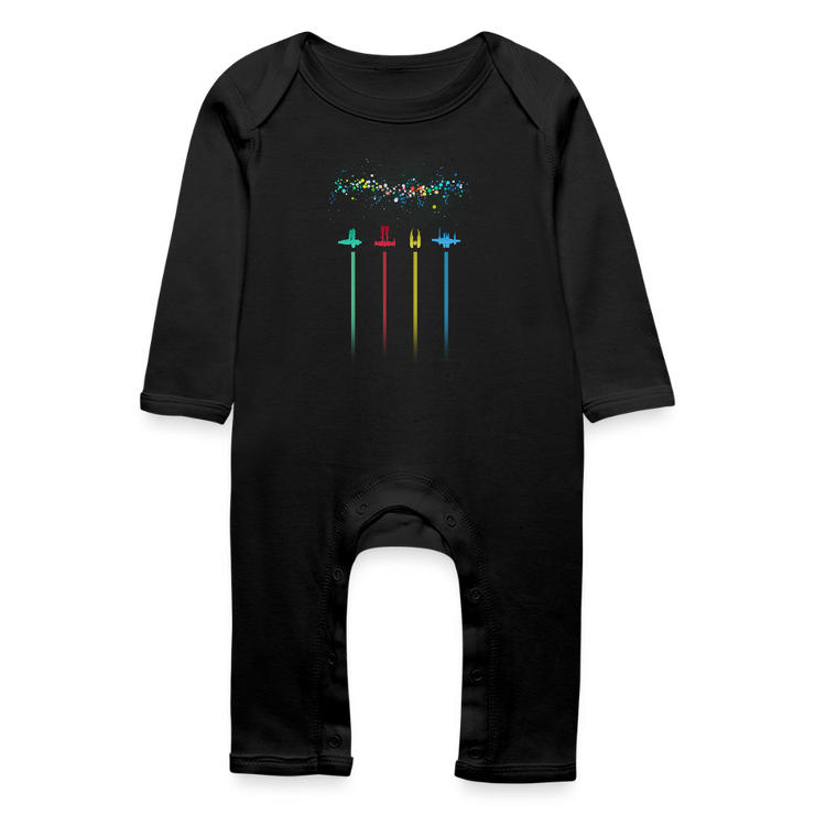 Noel Ships Baby Organic Romper - black