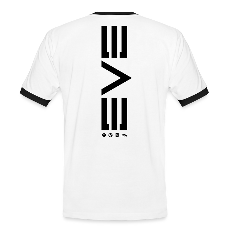 EVE Faction Unisex Ringer Shirt - white/black