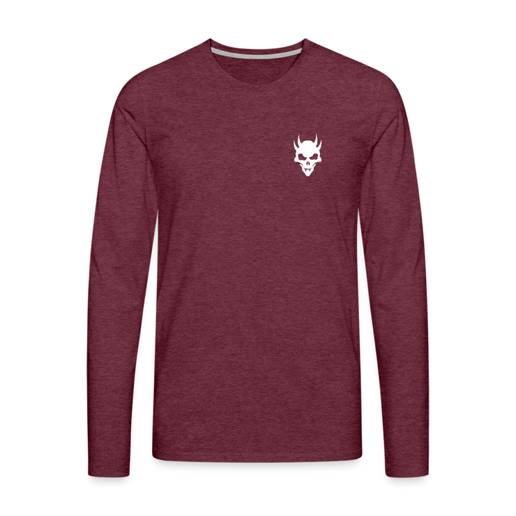 Blood Raider Longsleeve Shirt - heather burgundy