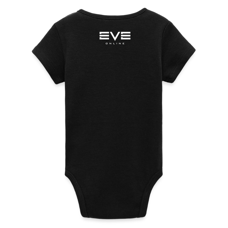 Certified Capsuleer Short-Sleeved Baby Bodysuit - black