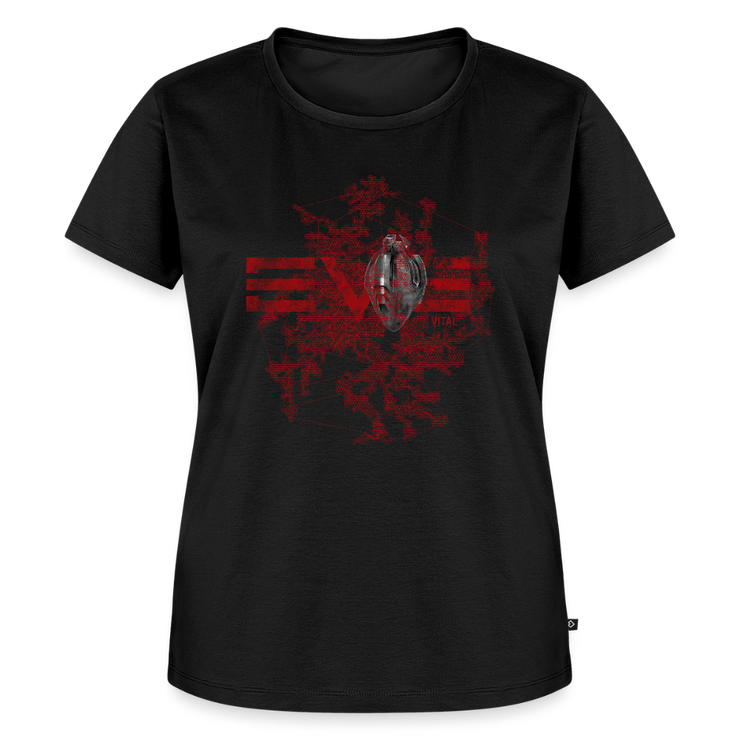 EVE Heart Slim Cut T-Shirt - black