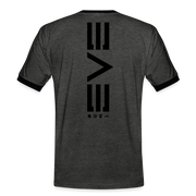 EVE Faction Unisex Ringer Shirt - charcoal/black