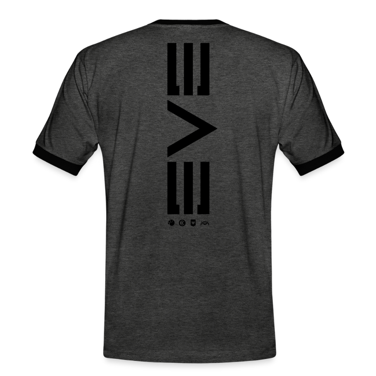 EVE Faction Unisex Ringer Shirt - charcoal/black