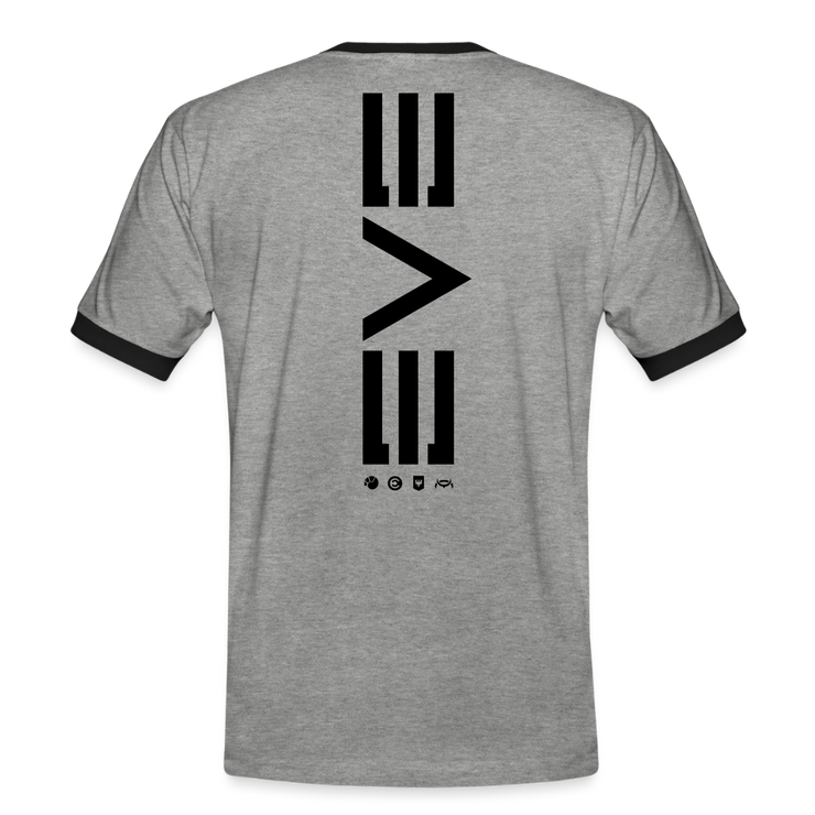 EVE Faction Unisex Ringer Shirt - heather grey/black
