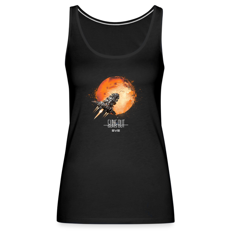 Sun's Out, Gun's Out Fitted Tank Top - black