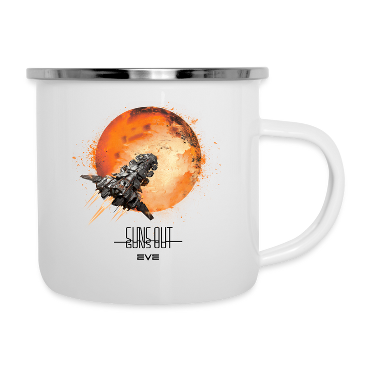 Sun's Out, Gun's Out Camper Mug - white