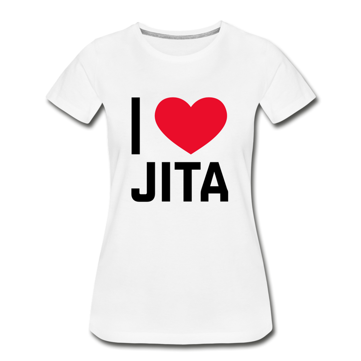 I Love Jita Slim Cut T-Shirt - white