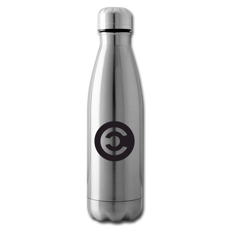 Caldari Stainless Steel Water Bottle - silver