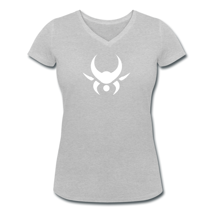 Angel Cartel V-Neck T-Shirt - heather grey