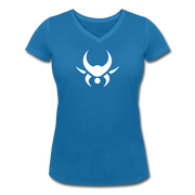 Angel Cartel V-Neck T-Shirt - peacock-blue