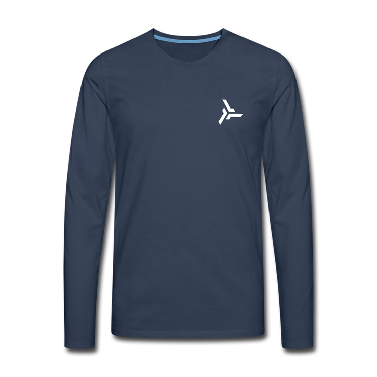 Triglavian Classic Cut Long Sleeve T-Shirt - navy